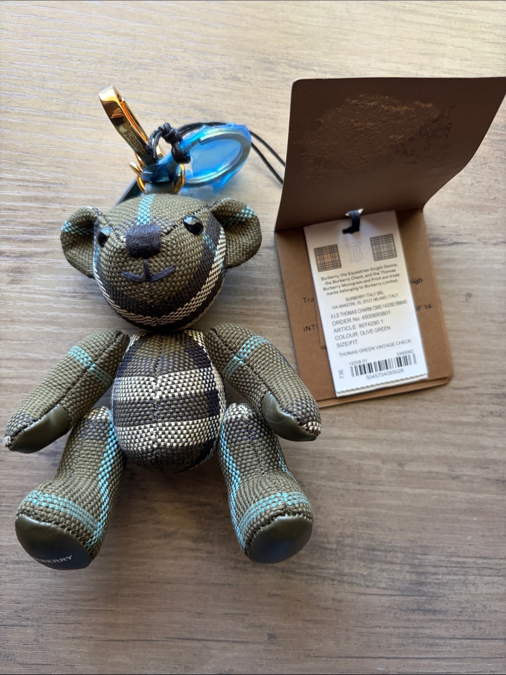 May Burberry Thomas Green Vintage Check Charm